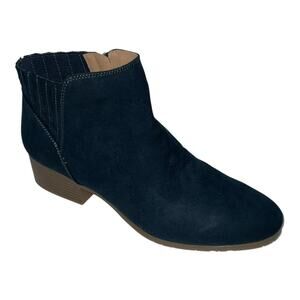 Kenneth Cole Reaction Women's Shea Block Heel Booties Navy Size 9 1/2